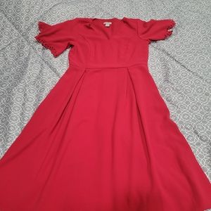 H&M red dress size 10
